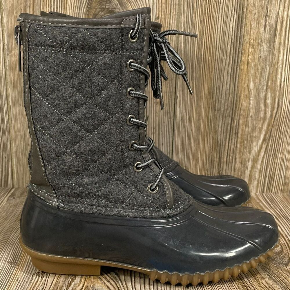 Madden Girl Women's Rain Snow Boots Size 8 GRAY Style Name FROLIC